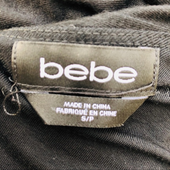 SEXY LOW BACK Black Bebe dress size small - Picture 4 of 4